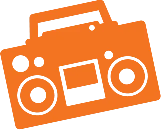 Orange Boombox SJ